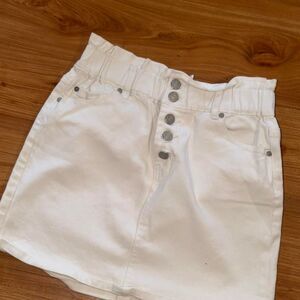 indigo rein  Women's White Skirt